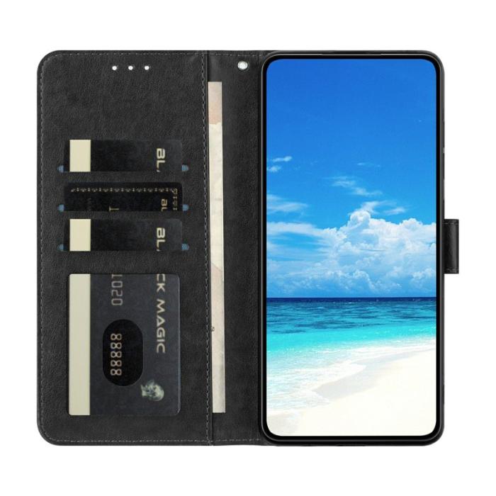 OEM - Samsung Galaxy S26 Ultra Plånboksfodral Flip Konstläder - Svart