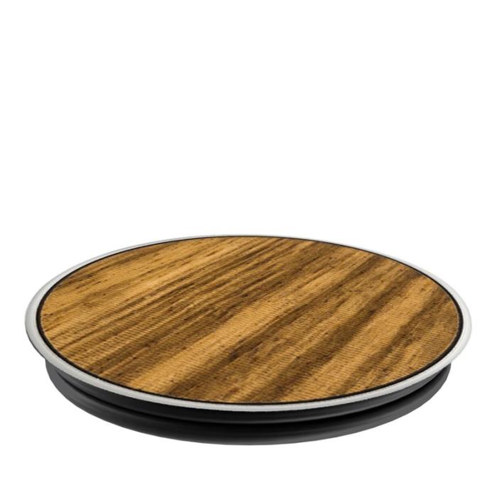 UTGATT4 - POPSOCKETS Zebrawood Grip med Ställfunktion Premium Natural Wood