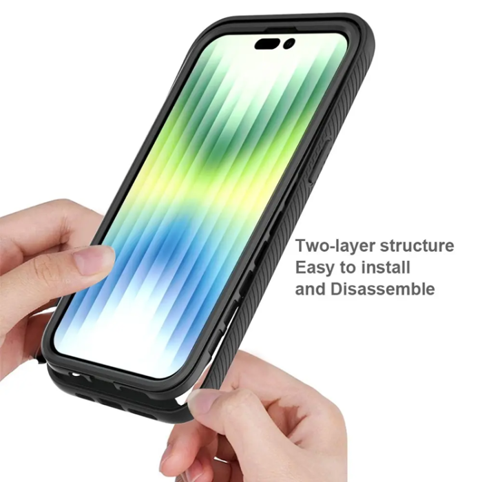 Taltech - iPhone 14 Pro Max Mobilskal Shockproof - Mörkblå
