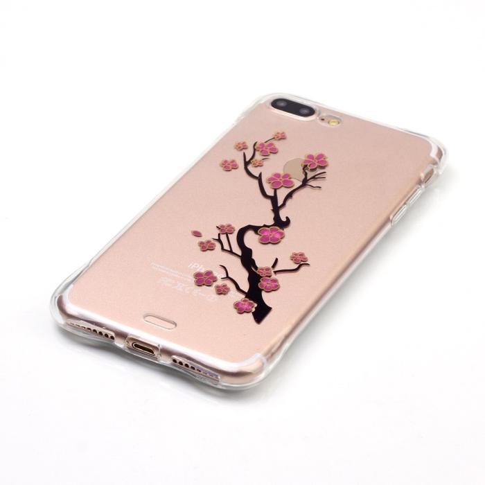 OEM - TPU Mobilskal till iPhone 7 Plus - Körsbärsblom