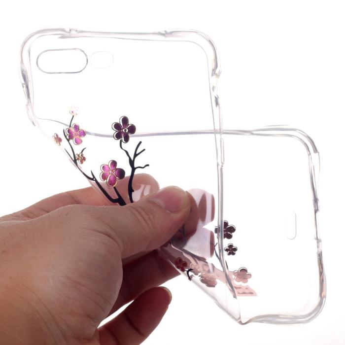 OEM - TPU Mobilskal till iPhone 7 Plus - Körsbärsblom