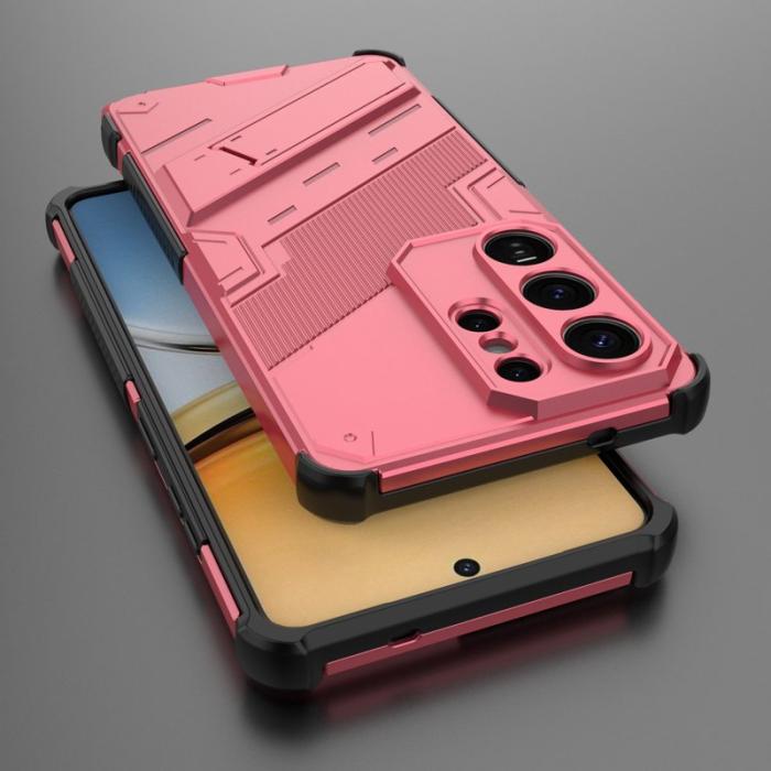 OEM - Mobilskal till Samsung Galaxy S26 Ultra Plast Stöttåligt Med Ställ - Rosa