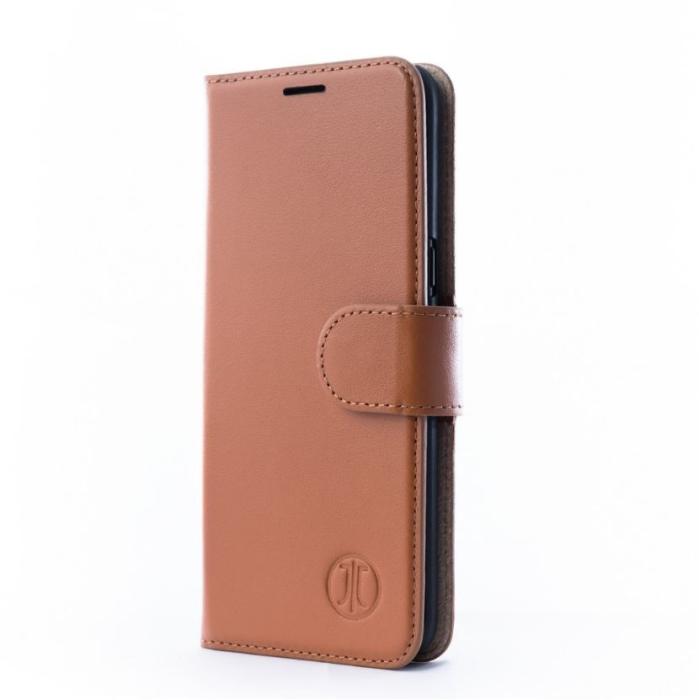 UTGATT5 - JT Berlin Plånboksfodral av äkta läder till Samsung Galaxy Note 8 - Cognac