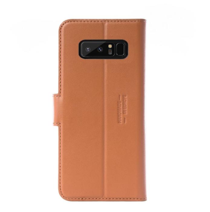 UTGATT5 - JT Berlin Plånboksfodral av äkta läder till Samsung Galaxy Note 8 - Cognac