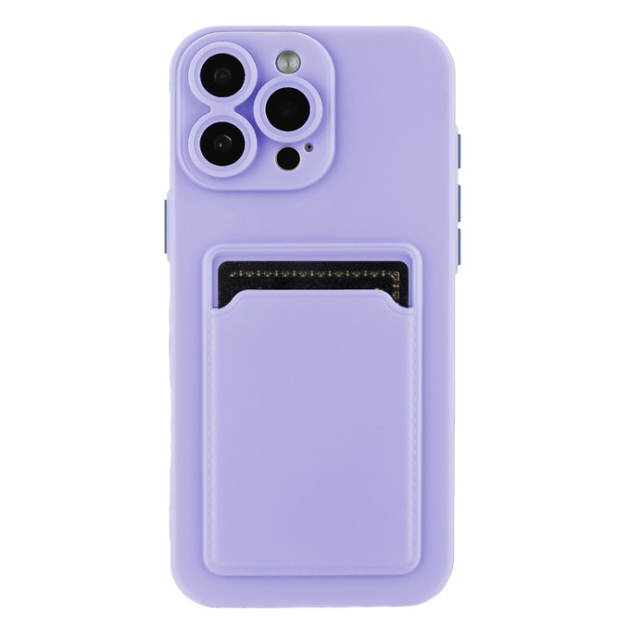 A-One Brand - iPhone 16 Pro Mobilskal Korthållare TPU - Lila