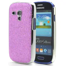OEM - Sparkle Baksideskal tillSamsung Galaxy S3 mini i8190 (Lila)