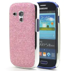 OEM - Sparkle Baksideskal tillSamsung Galaxy S3 mini i8190 (Rosa)