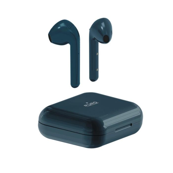UTGATT1 - Puro Bluetooth Slim Pod Earphones w/charging base- Blå