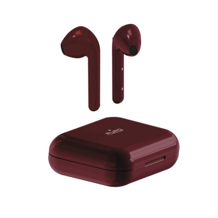 UTGATT1 - Puro Bluetooth Slim Pod Earphones w/charging base - Röd