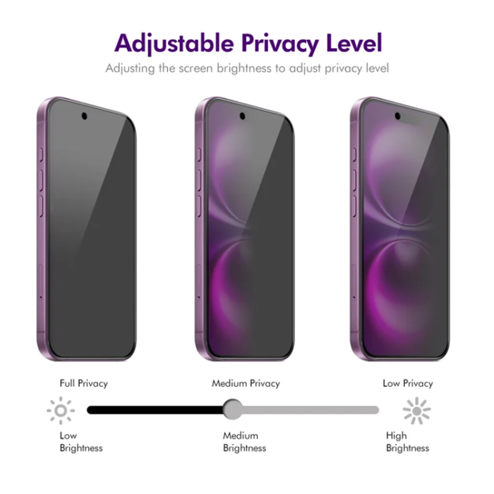 Boom of Sweden - [2-Pack] BOOM iPhone Air Härdat Glas Skärmskydd Privacy