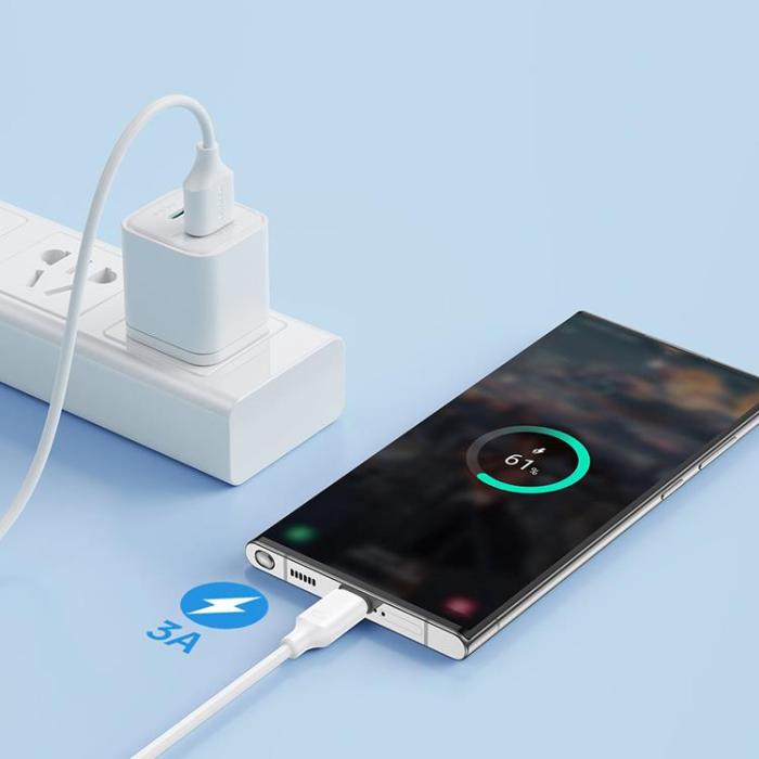 Joyroom - Joyroom USB-C till USB-A kabel 2m - Vit