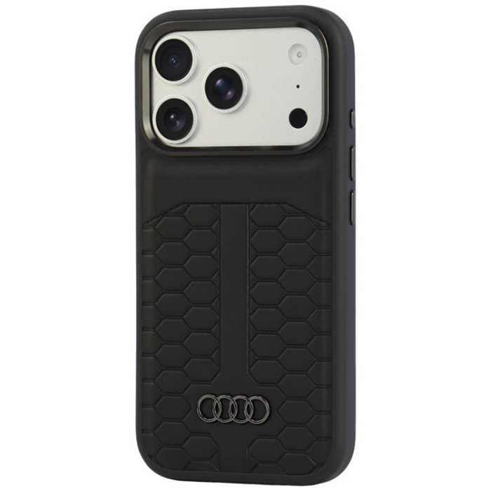 Audi - Audi Mobilskal För iPhone 18 Pro/17 Pro Magsafe Läder - Svart