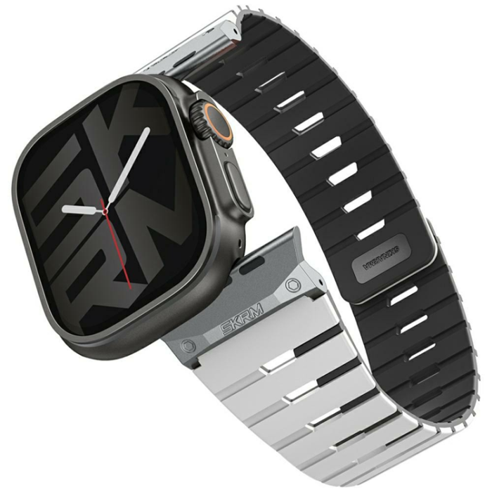 Skinarma - Skinarma Apple Watch 49/46/45/44 Armband Gemini - Chalk