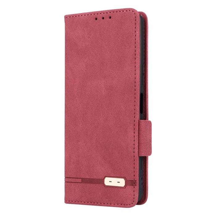 A-One Brand - Sony Xperia 5 IV Plånboksfodral Decor Magnetic Clasp - Röd