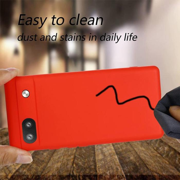 A-One Brand - Google Pixel 6a Skal Liquid Silicone - Röd