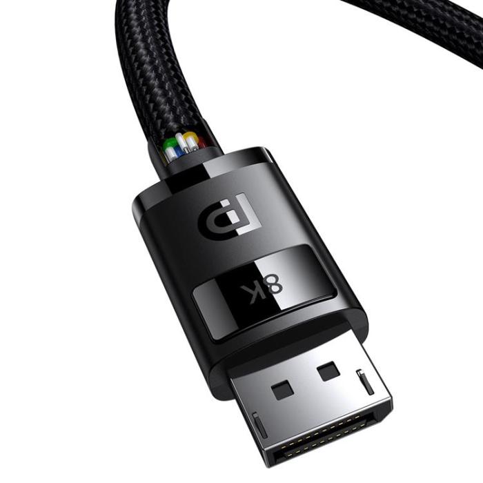 BASEUS - Baseus DisplayPort 8K 60Hz Kabel 2m High Definition Series - Svart