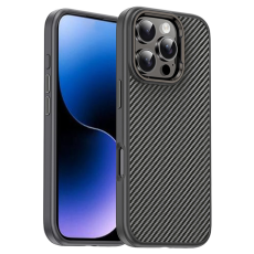 iPaky - IPAKY iPhone 16 Pro Max Mobilskal Carbon Fiber - Grå