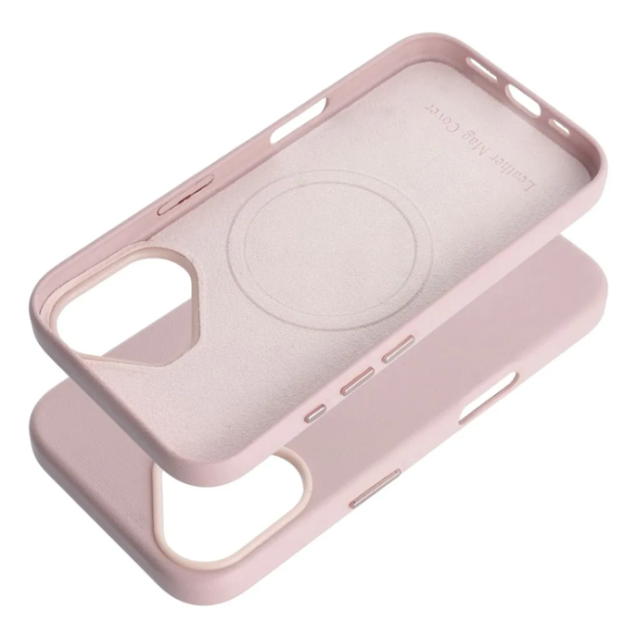 OEM - iPhone 16 Mobilskal Magsafe Läder - Rosa