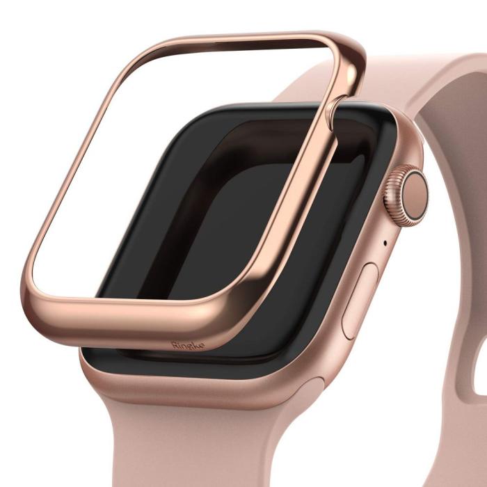 UTGATT1 - RINGKE Bezel Styling Apple Watch 4/5 (40 Mm) Glossy Rosa Guld