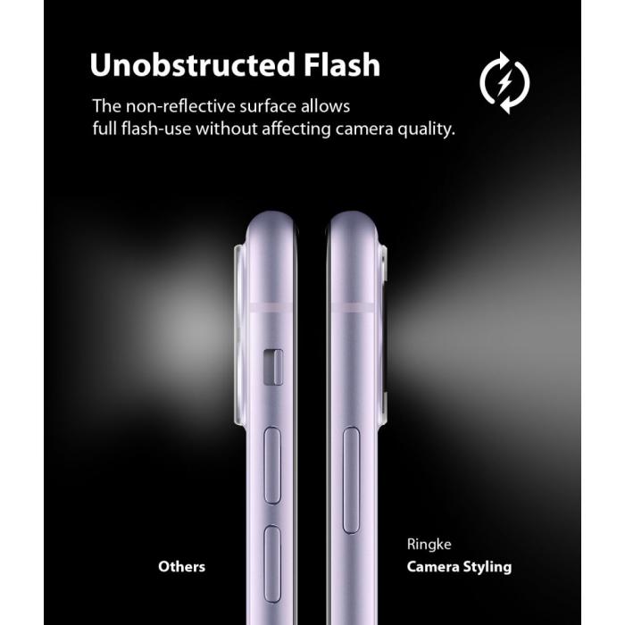 UTGATT1 - RINGKE Camera Stil iPhone 11 Silver