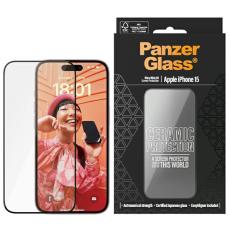 PanzerGlass - PanzerGlass iPhone 15 6.1" H&auml;rdat Glas Sk&auml;rmskydd Ultra-Wide-Fit
