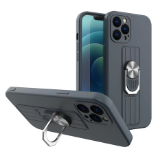 OEM - iPhone 13 Pro Mobilskal Silikon finger grip - Blå