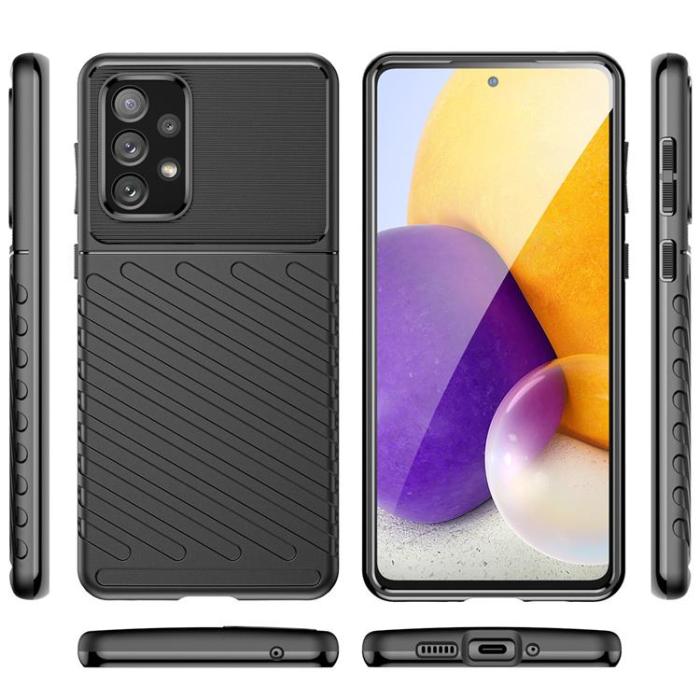 OEM - Galaxy A73 Thunder Flexible Skal - Svart