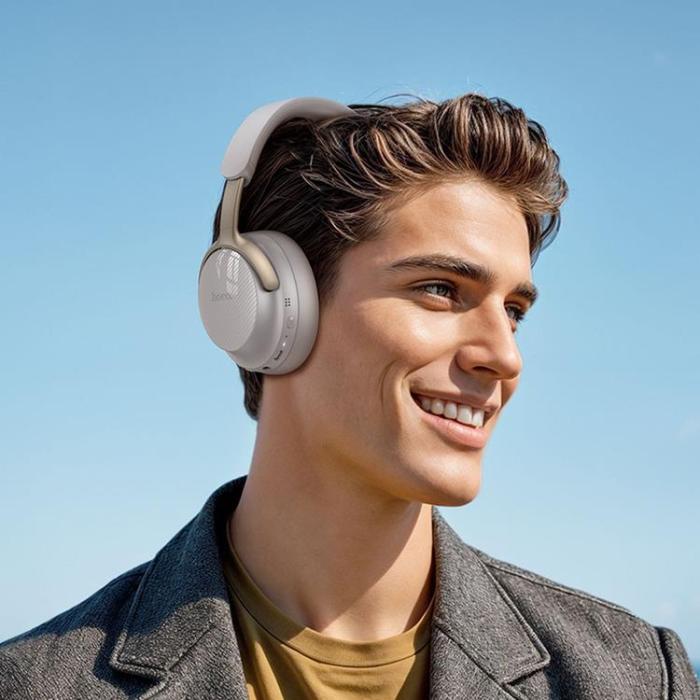 Hoco - Hoco Over-Ear Hörlurar Trådlösa Bluetooth ANC W53 Plus - Grå