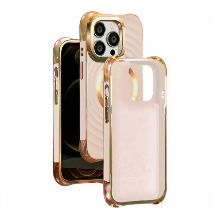 OEM - iPhone 13 Pro Max Mobilskal Magsafe Circle Glam - Rosa
