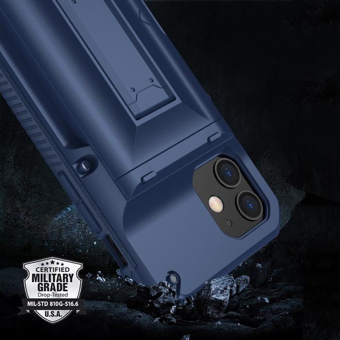 A-One Brand - iPhone 11 Skal Korthållare Built-in Kickstand - Svart