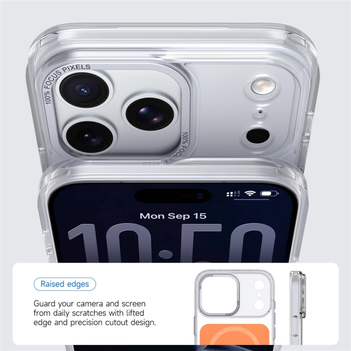 A-One Brand - iPhone 17 Pro Max Mobilskal MagSafe TPU Acrylic - Orange