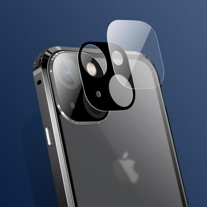 A-One Brand - iPhone 14 Skal Anti-Spy Metall Magnetic - Blå