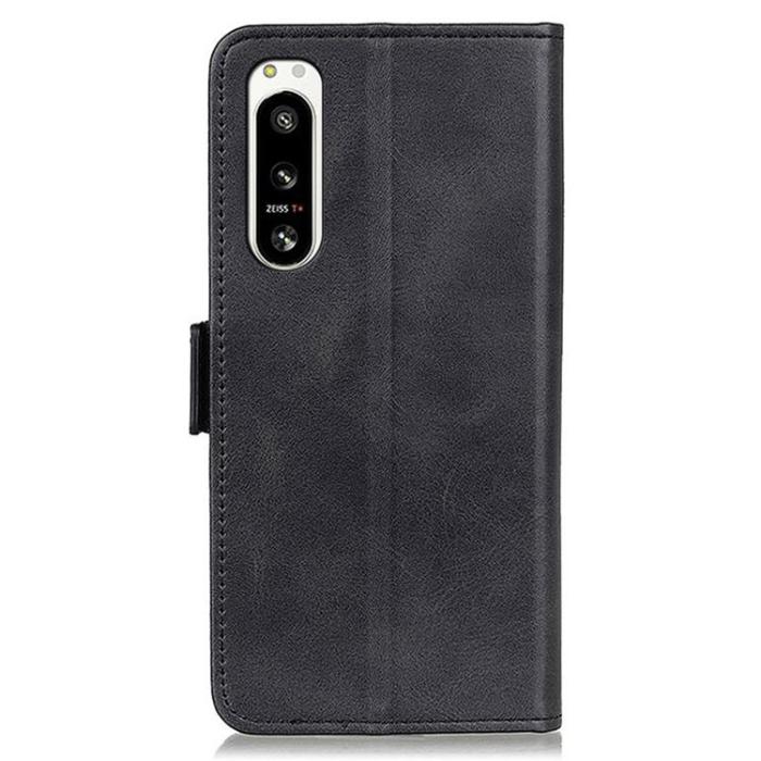 A-One Brand - Sony Xperia 5 IV Plånboksfodral PU Läder - Svart