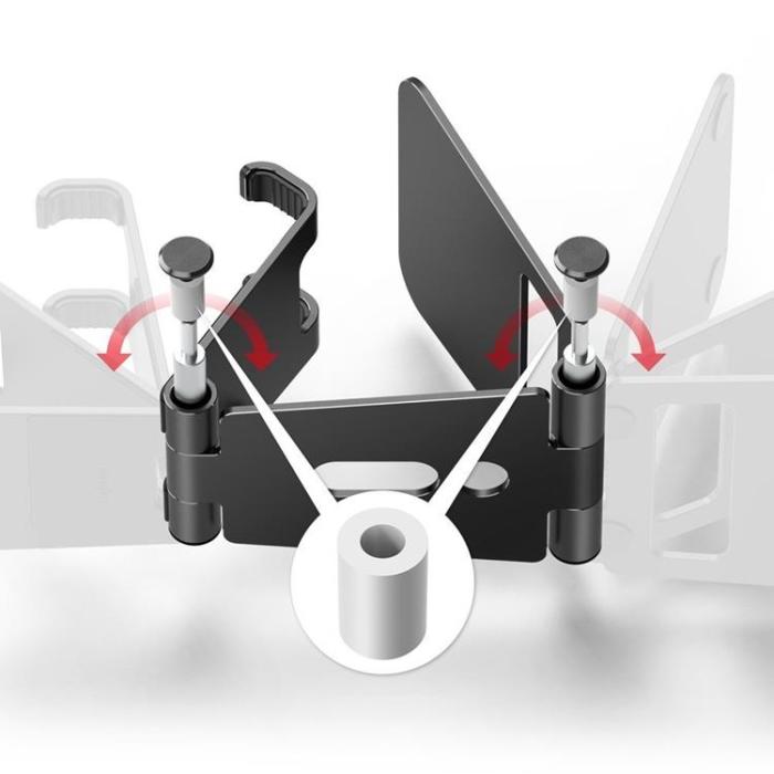 UTGATT5 - Ringke Super Folding Stand Hopfällbar Telefonhållare - Svart