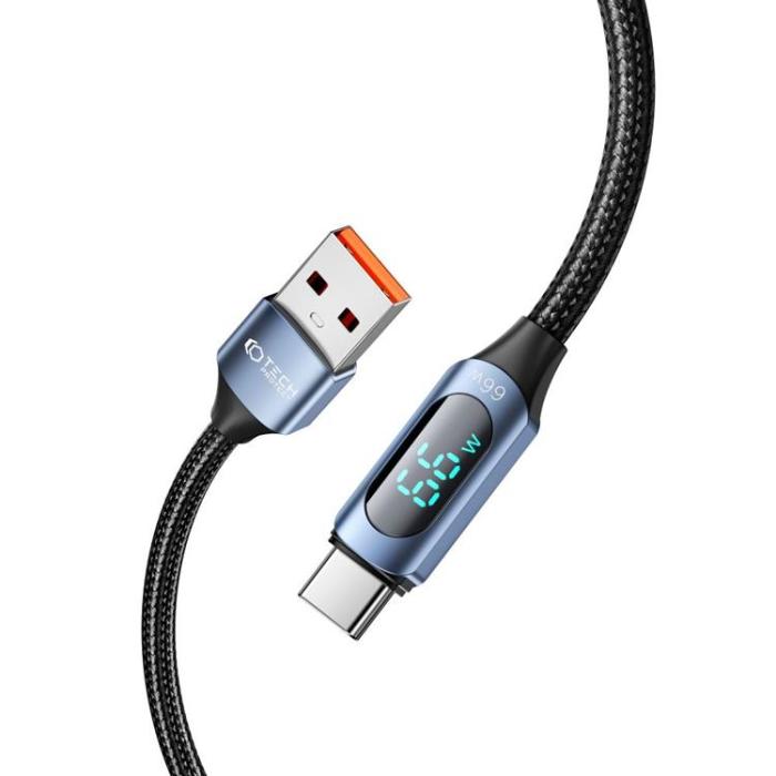 Tech-Protect - Tech-Protect USB-C till USB-A kabel Ultraboost LED 2m - Blå