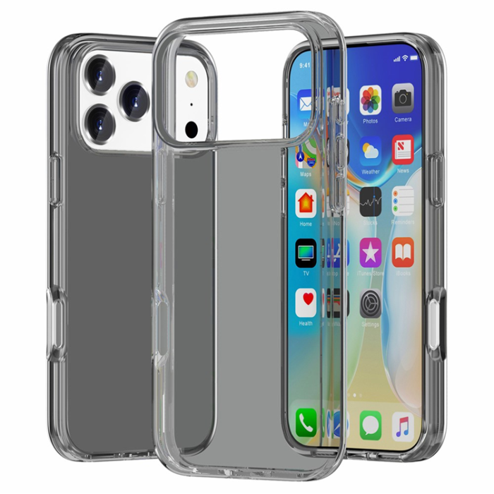 AMORUS - AMORUS iPhone 17 Pro Max Mobilskal Shockproof - ClearSvart