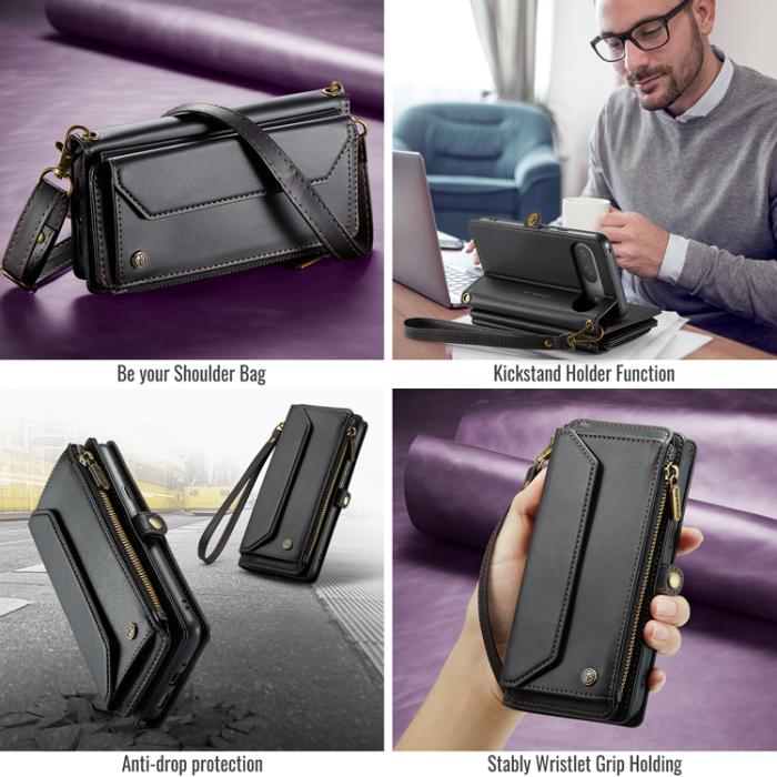 Caseme - CASEME Google Pixel 10/10 Pro Plånboksfodral RFID Zipper
