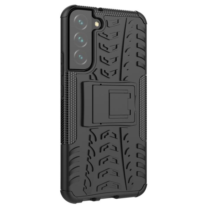 OEM - Tire Texture Kickstand Skal Galaxy S22 Plus 5G - Svart