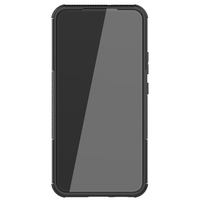 OEM - Tire Texture Kickstand Skal Galaxy S22 Plus 5G - Svart