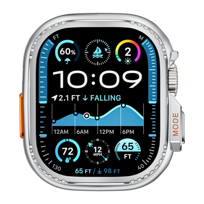 A-One Brand - Apple Watch Ultra 2 (49mm) Skal Metal - Matte Silver