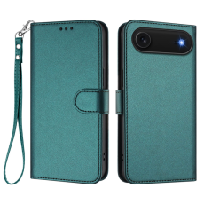 A-One Brand - iPhone 17 Air Plånboksfodral Läder med Handledsrem - Grön