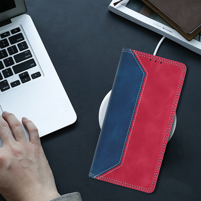 A-One Brand - OnePlus 15 Konstläder Plånboksfodral Färg Splicing RFID-Skydd