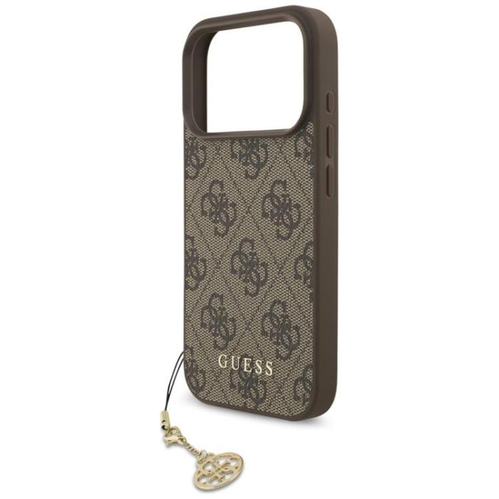 Guess - Guess iPhone 17 Pro Mobilskal MagSafe 4G Charms Collection - Brun