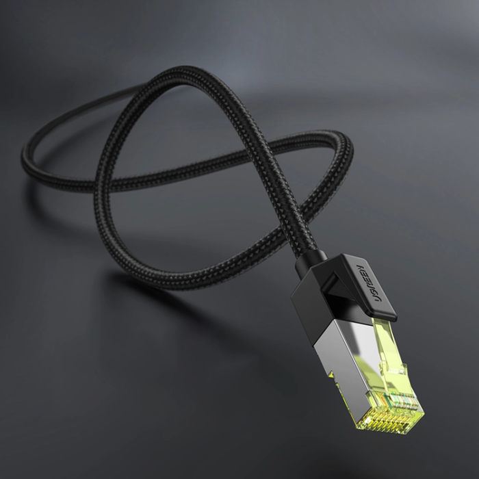 Ugreen - Ugreen Cat7 RJ45 Ethernet Kabel 3m 10Gbps - Svart