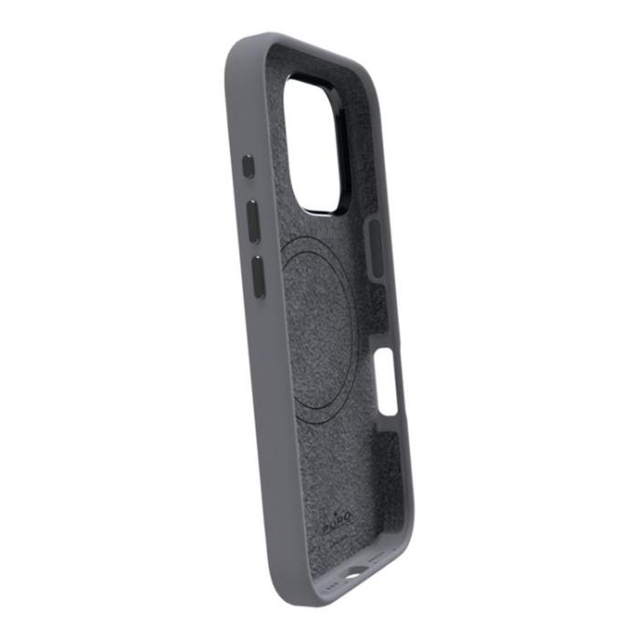 Puro - Puro iPhone 16 Pro Max Mobilskal Magsafe Icon Pro Silikon - Mörkgrå