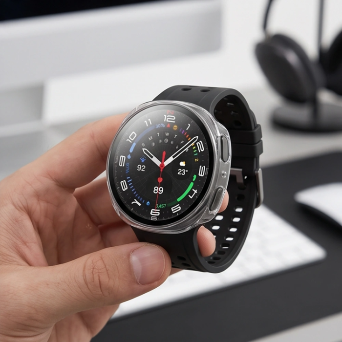 Tech-Protect - [2-Pack] Tech-Protect Skal För Galaxy Watch 8/9 (44mm) Defense - Svart/Clear