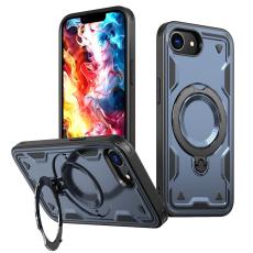 N/A - Mobilskal till iPhone 16e Milit&auml;rskydd Plast Kickstand - Bl&aring;