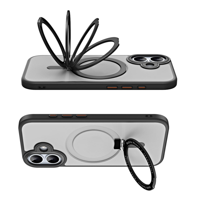 A-One Brand - iPhone 17 Mobilskal MagSafe Hidden Magnetisk Kickstand - Blå