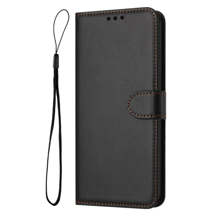 OEM - Galaxy S25 Ultra Plånboksfodral Strap - Svart