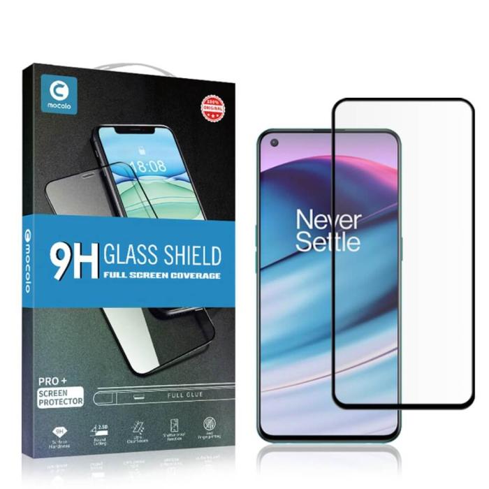 Mocolo - Mocolo Härdat Glas Skärmskydd till Oneplus Nord CE 5G - Svart